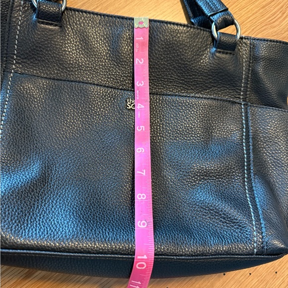 The Sak Black Leather Ashby Satchel Tote Purse - Picture 10 of 16